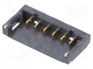 Connector: wire-board; socket; male; 1.2mm; PIN: 6; SMT; on PCBs ADAM TECH