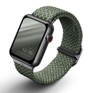 Uniq Aspen Braided strap for Apple Watch 1/2/3/4/5/6/7/8/SE/SE2 44/42/45 mm - green, UNIQ