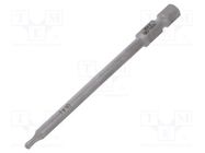 Screwdriver bit; spherical,Torx®; TX10; Overall len: 89mm WERA