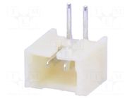 Connector: wire-board; socket; male; PIN: 2; 1A; 250V; angled; THT ADAM TECH