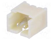 Connector: wire-board; socket; male; PIN: 2; 1A; 125V; straight; THT ADAM TECH