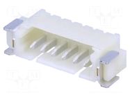Connector: wire-board; socket; male; PIN: 6; 1A; 250V; horizontal ADAM TECH
