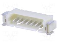 Connector: wire-board; socket; male; PIN: 7; 1A; 250V; horizontal ADAM TECH