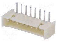 Connector: wire-board; socket; male; PIN: 8; 1A; 250V; angled; THT ADAM TECH