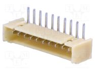 Connector: wire-board; socket; male; 1.25mm; PIN: 10; THT; 250V; 1A ADAM TECH