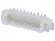 Connector: wire-board; socket; male; PIN: 10; 1A; 125V; vertical; SMT ADAM TECH