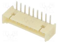 Connector: wire-board; socket; male; 1.25mm; PIN: 9; THT; 250V; 1A ADAM TECH