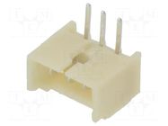 Connector: wire-board; socket; male; PIN: 3; 1A; 250V; angled; THT ADAM TECH