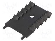 Heatsink: moulded; TO220; black; L: 4mm; W: 22mm; H: 31.6mm; 27K/W ALUTRONIC