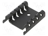 Heatsink: moulded; TO220; black; L: 7.2mm; W: 27mm; H: 29mm; 20K/W ALUTRONIC