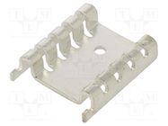 Heatsink: moulded; TO220; natural; L: 7.2mm; W: 27mm; H: 29mm; 22.5K/W 