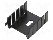 Heatsink: moulded; TO220; black; L: 12.7mm; W: 25.4mm; H: 29.3mm ALUTRONIC