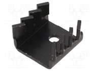 Heatsink: moulded; U; TO220; black; L: 11mm; W: 22mm; H: 19.2mm; 30K/W ALUTRONIC