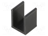 Heatsink: extruded; U; SOT32,TO126; black; L: 11mm; W: 12mm; H: 15mm ALUTRONIC