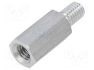 Screwed spacer sleeve; 15mm; Int.thread: M5; Ext.thread: M5 DREMEC