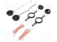 Car loudspeakers; tweeter; 50mm; 120W; 3÷22000Hz; 4Ω; 90dB; 2pcs. CL ITALIA