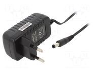 Power supply: switching; mains,plug-in; 12VDC; 0.5A; 6W; 83%; black CELLEVIA POWER