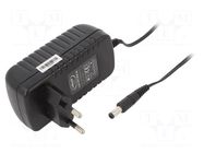 Power supply: switching; mains,plug-in; 12VDC; 2A; 24W; 86%; black CELLEVIA POWER