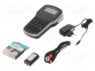 Label printer; Keypad: QWERTY; Display: LCD; LabelManager; LM280 DYMO