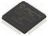 IC: PIC microcontroller; 512kB; 2.3÷3.6VDC; SMD; TQFP64; PIC32 MICROCHIP TECHNOLOGY