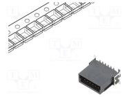 Connector: PCB to PCB; male; PIN: 12; 1.27mm; -55÷125°C; UL94V-0 ADAM TECH