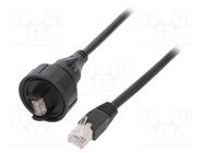 Patch cord; 3m; RJ45 plug,both sides; IP68 BULGIN