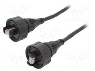 Patch cord; 3m; RJ45 plug,both sides; IP68 BULGIN