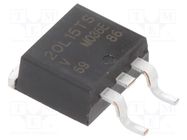 Diode: Schottky rectifying; SMD; 15V; 20A; D2PAK; tube VISHAY