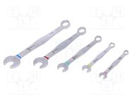 Wrenches set; combination spanner; 8mm,10mm,13mm,17mm,19mm 