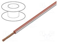 Wire; FLRY-B; 1x0.75mm2; stranded; Cu; PVC; red-white; 60V; Class: 5 BQ CABLE