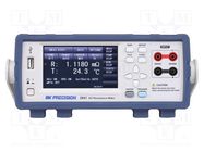 Resistance; LCD TFT 4,3"; 5,5 digit; 480x272; Resol: 1uΩ B&K PRECISION