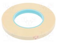 Tape: electrical insulating; W: 12mm; L: 45m; Thk: 0.304mm; beige 3M