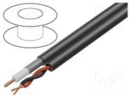 Wire: coaxial; hybrid,RG59; black; solid,stranded; Cu; -30÷75°C BELDEN