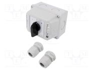 Switch: cam switch; Stabl.pos: 3; 16A; L-0-P; flush mounting; Pos: 3 SPAMEL