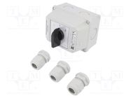 Switch: cam switch; Stabl.pos: 3; 16A; L-0-P; flush mounting; Pos: 3 SPAMEL