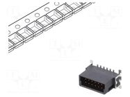 Connector: PCB to PCB; socket; male; PIN: 12; vertical; 1.2A; SMT ADAM TECH