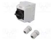 Switch: cam switch; Stabl.pos: 2; 25A; 0-1; flush mounting; Poles: 3 SPAMEL