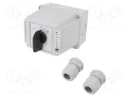 Switch: cam switch; Stabl.pos: 3; 40A; L-0-P; flush mounting; Pos: 3 SPAMEL