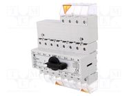 Switch: mains-generator; Stabl.pos: 3; 63A; I-0-II; Poles: 3+N SPAMEL