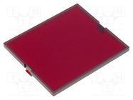 Front panel; X: 42mm; Y: 49mm; Z: 2.8mm; MODULBOX; red ITALTRONIC