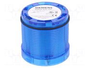 Module: light signaller; blue; LED; 24VDC; 24VAC; IP65; Ø70x65.5mm SIEMENS