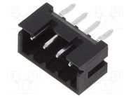 Connector: wire-wire/PCB; socket; male; PIN: 4; DF3; Pitch: 2mm; THT HIROSE