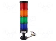 Signalling column; red/orange/green/blue; LED; 24VDC; IP65; LT70 SPAMEL