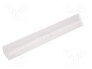 Cover for LED profiles; white; 2m; Kind of shutter: E9; push-in 