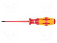 Screwdriver; insulated,slim; slot; 4,0x0,8mm; Blade length: 100mm WERA