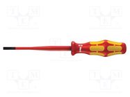 Screwdriver; insulated,slim; slot; 4,0x0,8mm; Blade length: 100mm 