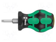 Screwdriver: standard; slot; 3.5x0.6mm; STUBBY WERA