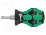 Screwdriver; slot; 5,5x1,0mm; STUBBY; Blade length: 24.5mm WERA