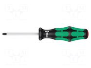Screwdriver; assisted with a key; Phillips; PH0 WERA