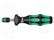 Screwdriver; torque,adjustable; Kraftform-7400; 142mm; 0.9÷1.5Nm WERA